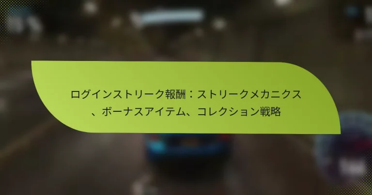 ログインストリーク報酬：ストリークメカニクス、ボーナスアイテム、コレクション戦略
